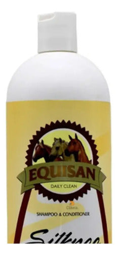 Equisan Shampoo Y Acondicionador Para Caballo Silkpoo 946 Ml