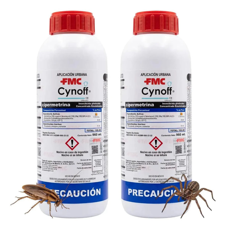 2 Piezas Cynoff Ce 960 Ml Cipermetrina