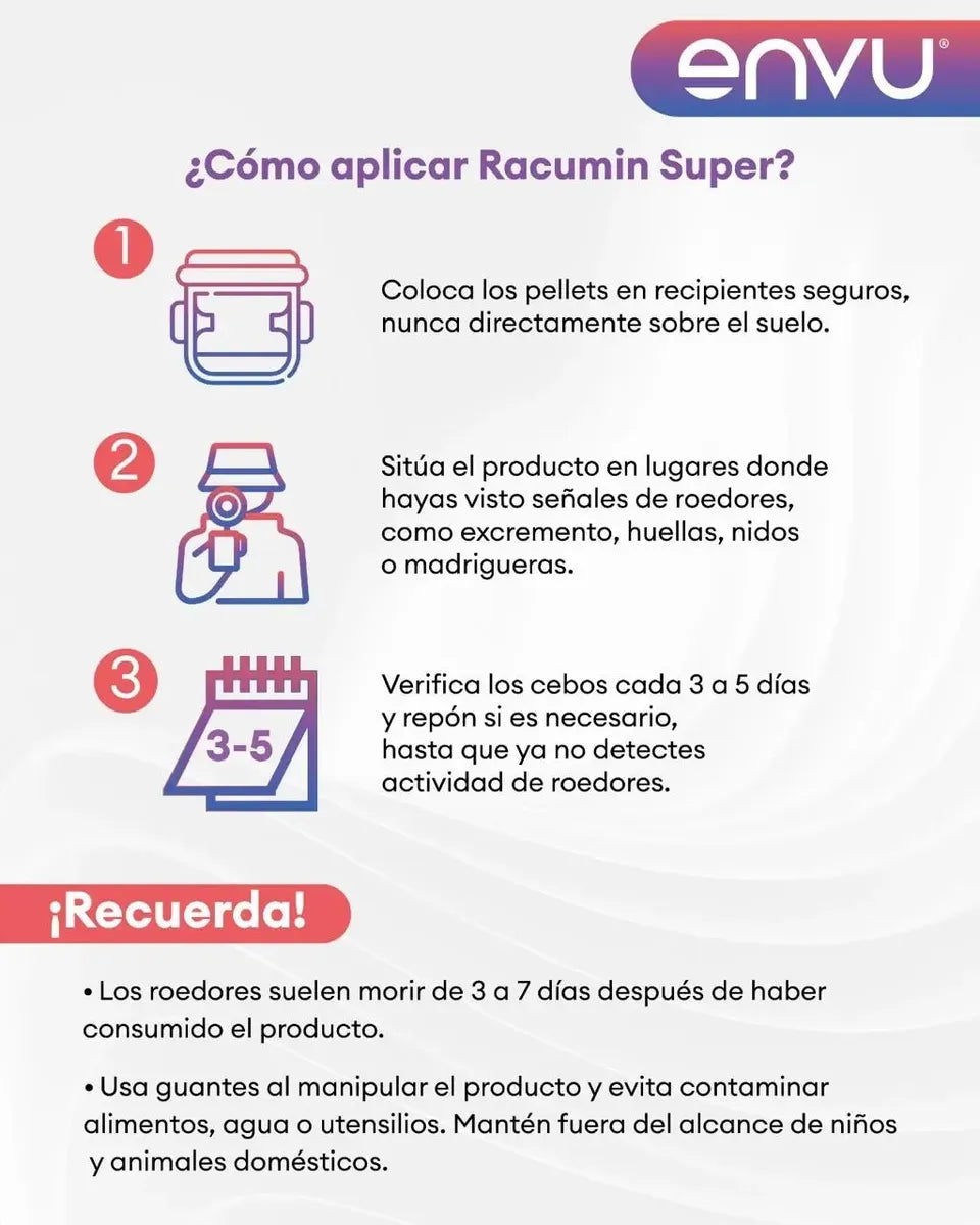 Racumin Super Rodenticida Pellets Ratas Y Ratones 60 G