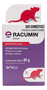Racumin Super Rodenticida Pellets Ratas Y Ratones 60 G