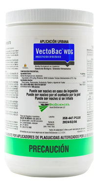 Vectobac Wdg 500 G Insecticida Orgánico Larvas De Mosquito