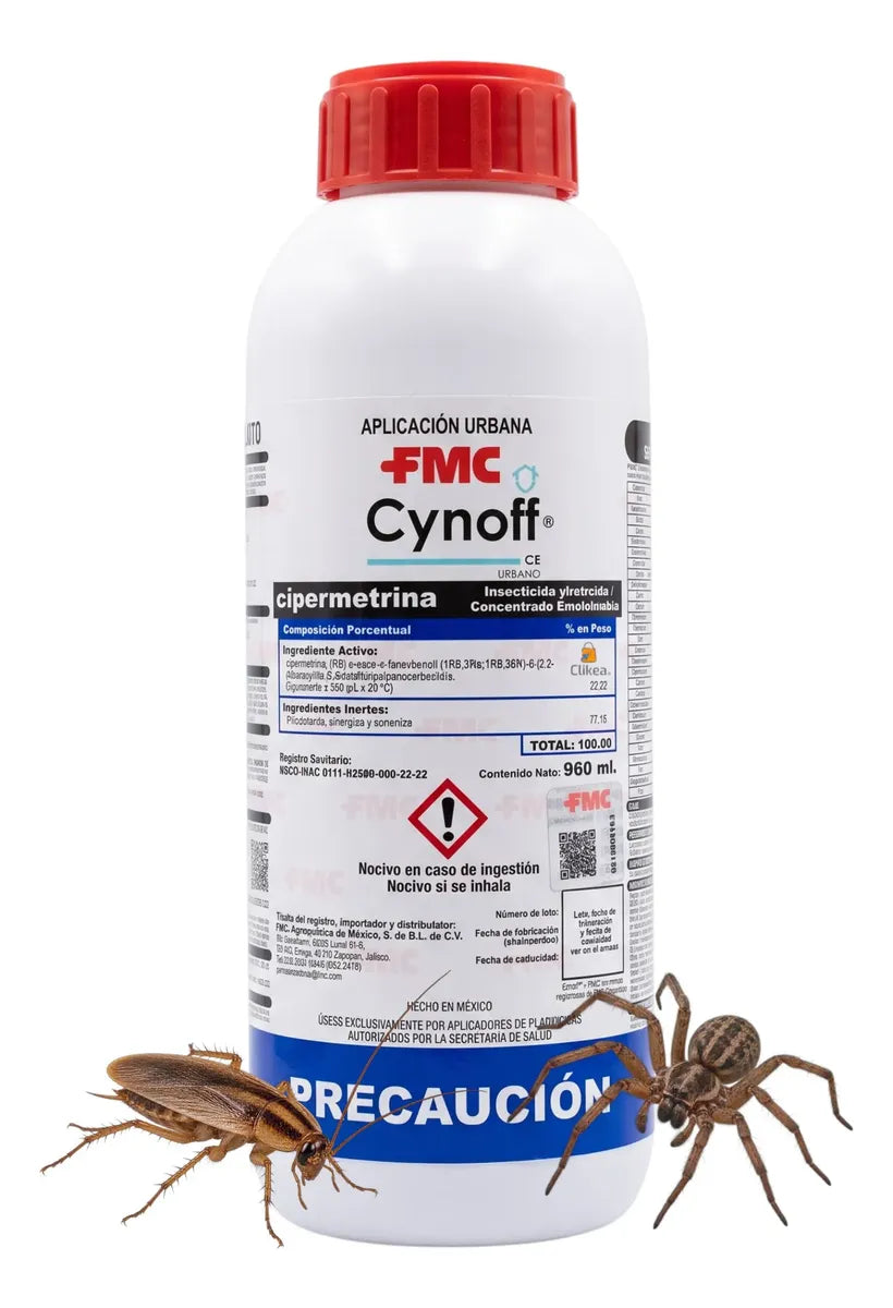 2 Piezas Cynoff Ce 960 Ml Cipermetrina