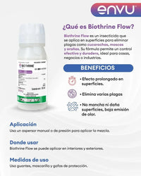 Kit Biothrine Flow 100 Ml Para Chinches, Cucaracha + Guantes