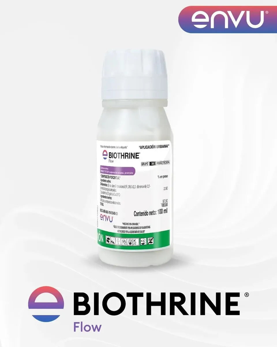 Kit Biothrine Flow 100 Ml Para Chinches, Cucaracha + Guantes