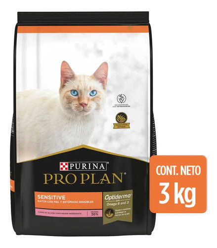 Purina Pro Plan Optiderma Sensitive gato, 3 kg