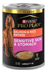 Purina Pro Plan Sensitive Skin & Stomach salmón, lata de 368 g