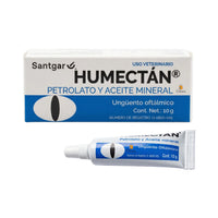 Humectan Santgar Unguento Oftalmico Veterinario 10 g — segunda vista original de caja y tubo10g