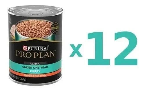 Purina Pro Plan Cachorro pollo, 12 latas de 368 g