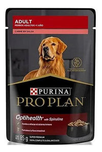 Purina Pro Plan Optihealth perro adulto carne en salsa, 85 g