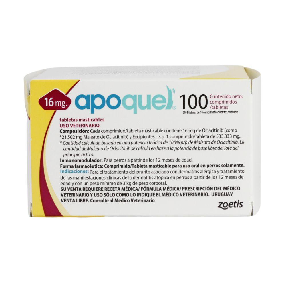 Foto de referencia: Zoetis Apoquel Masticable 16 mg Caja con 100 Tabletas