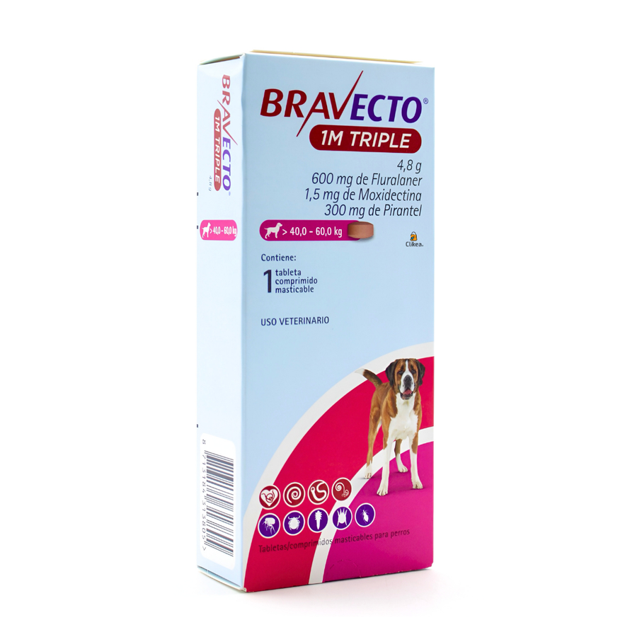Bravecto 1 M Triple 1 Tableta 40-60 Kg