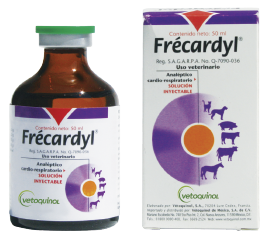 Foto de referencia: Vetoquinol Frécardyl Solución Inyectable 50 ml