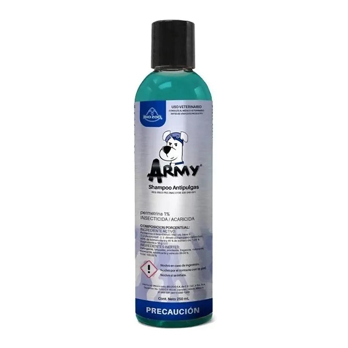 Army Shampoo Antipulgas para perro 250 ml