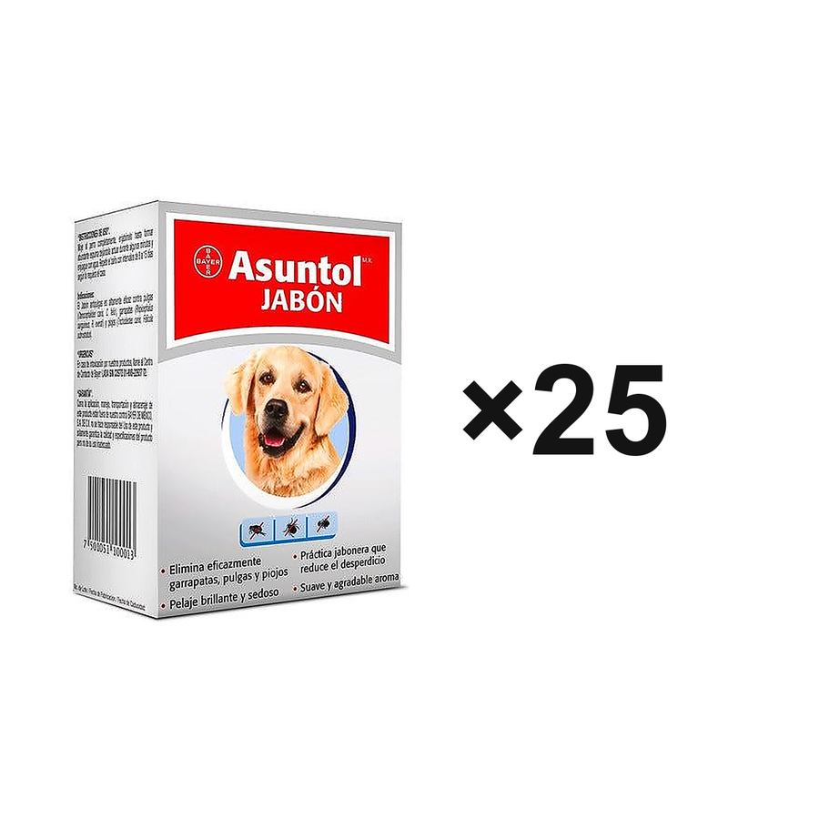 Asuntol Jabón 100 g paquete con 25 piezas