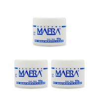 Balsamo Mafra Unguento Blanco 60 g - Paquete de 3 — las tres unidades completas sobre fondo blanco