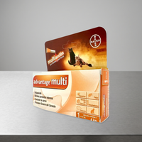 Advantage Multi Gatos hasta 4 kg - pipeta 0.4 ml — caja completa en estudio con sombra de contacto