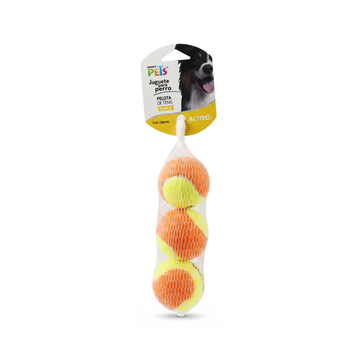 Fancy Pets Pelotas de Tenis Chicas para Perro - 3 piezas