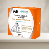 Caja completa de Fancy Pets ungüento de 40 g sobre una superficie neutra