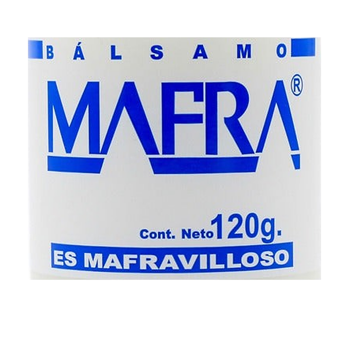Balsamo Mafra Unguento Blanco 120 g — detalle completo de impresión frontal