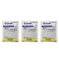 Ficam W Envu 12 g — tres sobres completos sobre fondo blanco