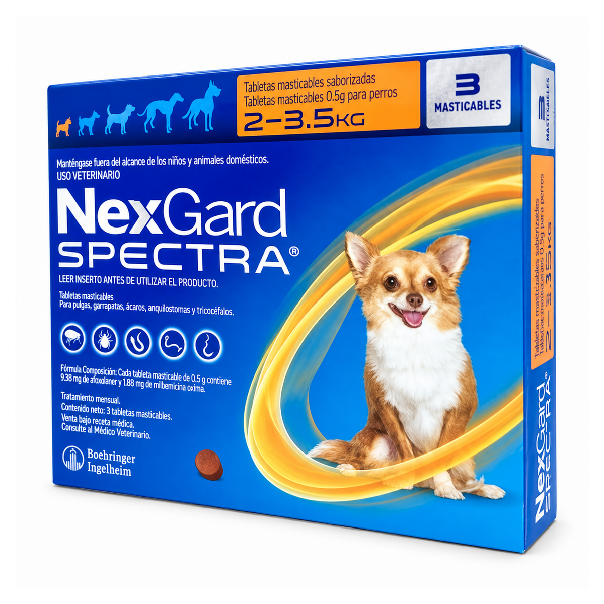Vea Pets NexGard Spectra 3 Tabletas Talla a Elegir | CLIKEA | CLIKEA PETS