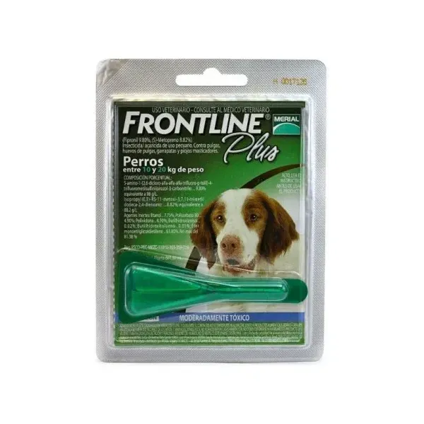 FRONTLINE PLUS 10 A 20 KG 1 PIPETA