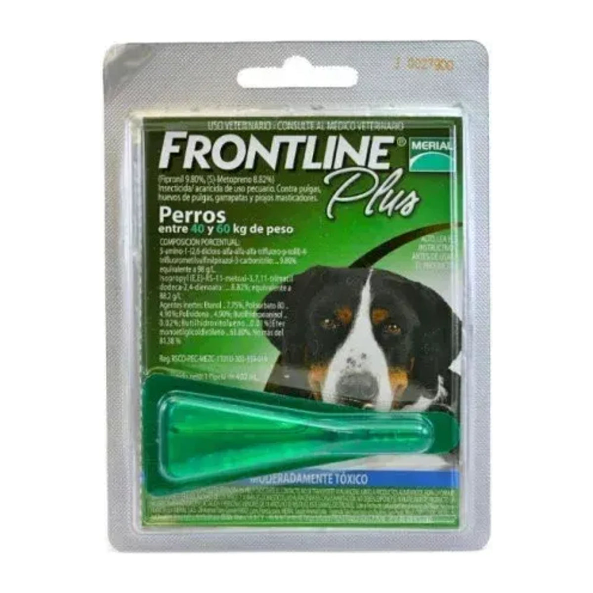Producto FRONTLINE PLUS 40 A 60 KG 1 PIPETA