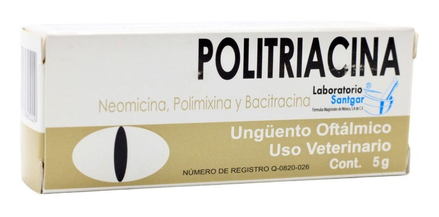 Politriacina Santgar Unguento Oftalmico Veterinario 5 g