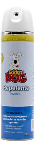 Repelente Para Perros Y Gatos En Aerosol Golden Dog 240 Ml