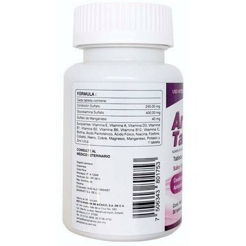 Artro Tabs 30 Tabletas Condroprotectoras Pets Pharma