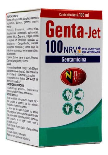 Genta Jet 100 Nrv Gentamicina 100 Ml Norvet