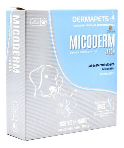 Jabon Micoderm 100 G Dermapets Antimicotico Pets Pharma
