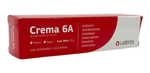 Tubo Crema 6 A De 15 Gr Labyes 6a Perros Y Gatos