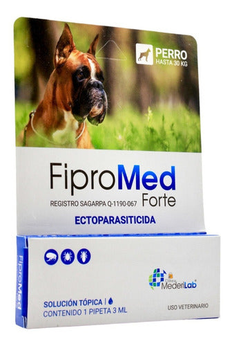 Fipromed Forte Pipeta Antipulgas 3 Ml Fipronil Perros 30 Kg - CLIKEA