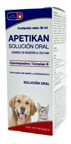Paquete Apetikan Pets Pharma 30 frascos de 30 ml