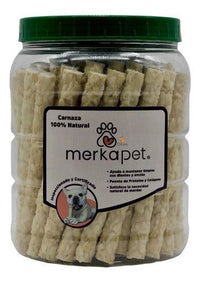 Merkapet Carnaza Natural Para Perro Frasco Con 70 Piezas
