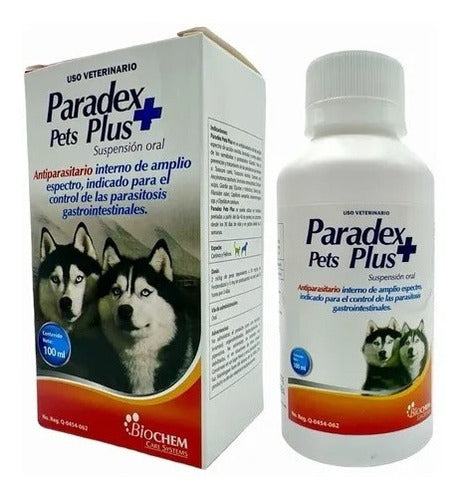 Paradex Pets Plus Biochem Antiparasitario Interno 100 ml