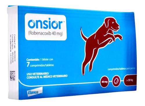 Onsior Robenacoxib 40 Mg Perros 20 Kg Elanco 7 Tab