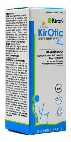 Kirotic 4l Solucion Otica Para Perros Kiron 18 Ml