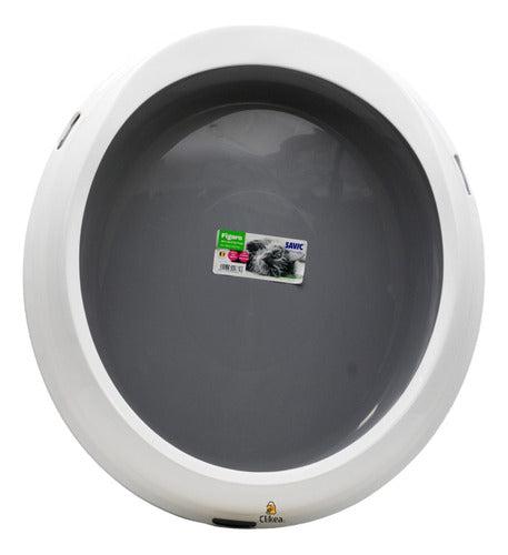Arenero Para Gato Savic Figaro 55 X 48.5 X 15.5 Color Gris