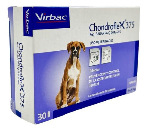 Chondroflex 375 Virbac Para Perro 15-25 Kg 30 Tabletas - CLIKEA