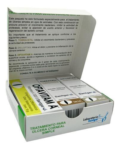 Santgar Ojo Tratamiento Ulcera Corneal Simple Perros, Gatos