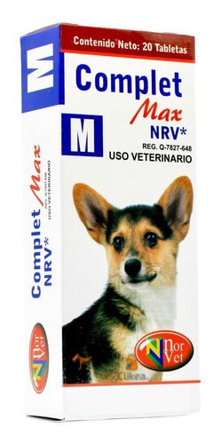 Complet Max Nrv M Desparasitante 20 Tabletas Norvet Perros