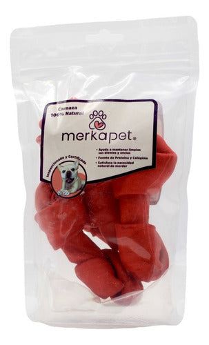 Merkapet Carnaza Natural Para Perro Hueso 3 Piezas Chorizo
