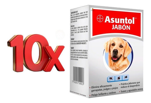Jabon Asuntol Barra De 100grs.  Antipulgas 10pzas - CLIKEA