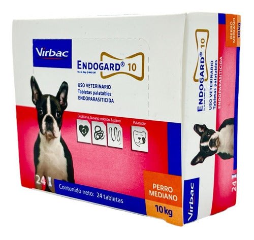 Desparasitante Virbac Endogard Perros 10 Kg 24 Tabletas