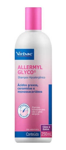 Shampoo Para Gatos Y Perros Virbac Dermatológica Allermyl Glyco Higiene En Botella De 250ml