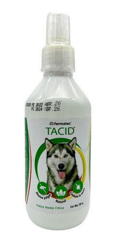Tacid Spray Elimina Pulgas Y Combate Sarna 240 Ml Farmatec