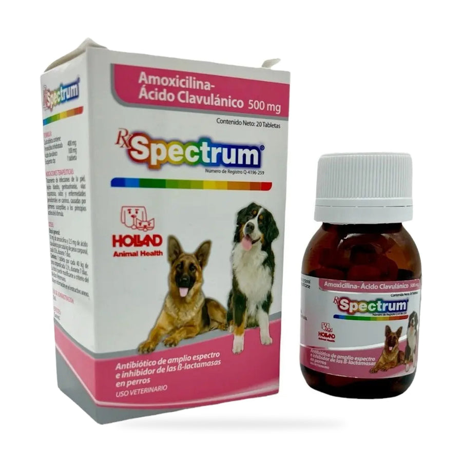 Spectron Rx Rx Spectrum 500 mg 20 Tabletas | CLIKEA | CLIKEA PETS