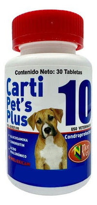 Tabletas Carti Pets Plus+ 10, 30 Tabs Condroprotectoras Nrv